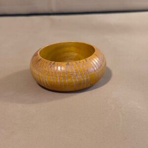 Yellow Wooden Bangle
